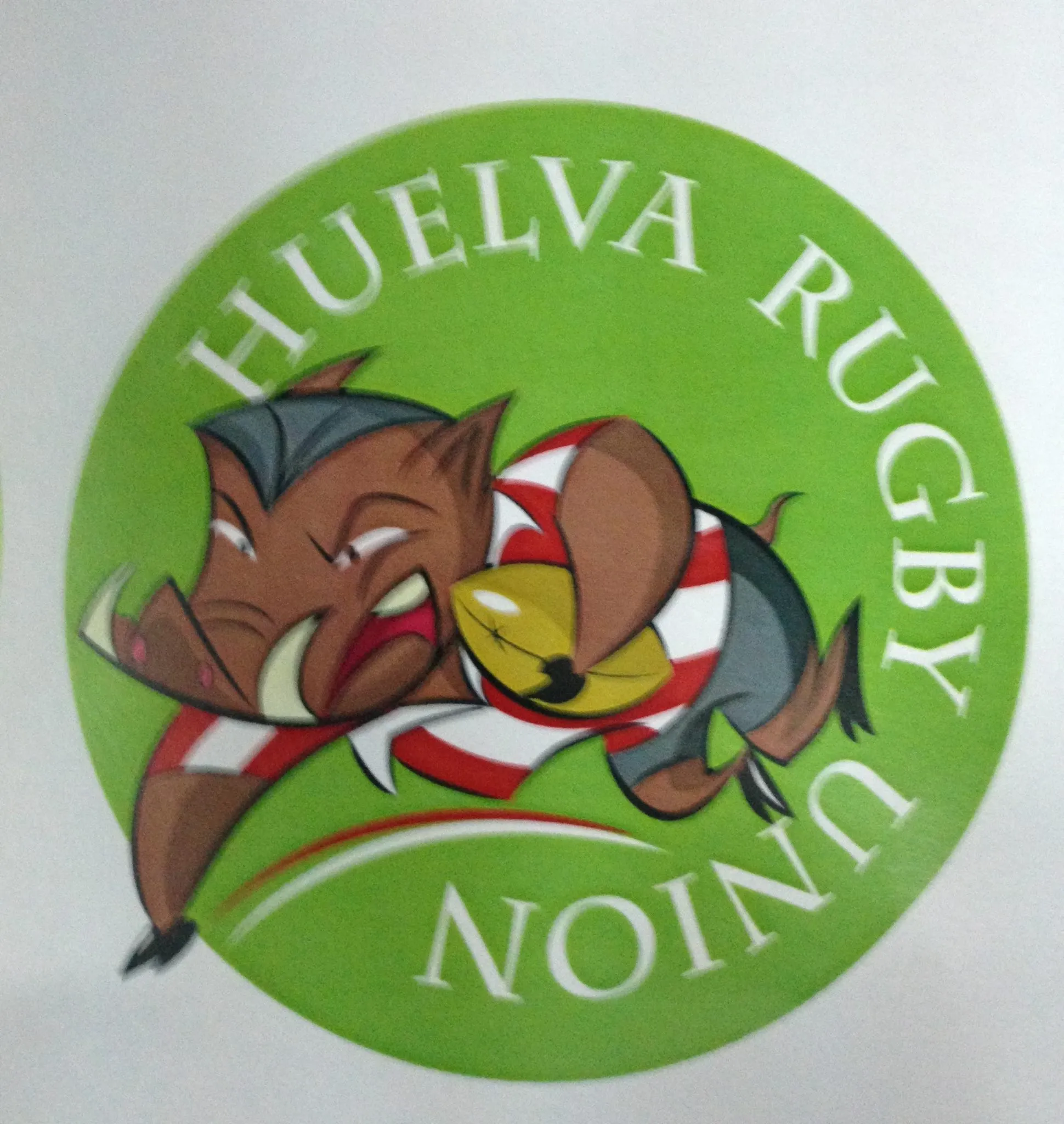 Primer boceto del logo Huelva Rugby Union