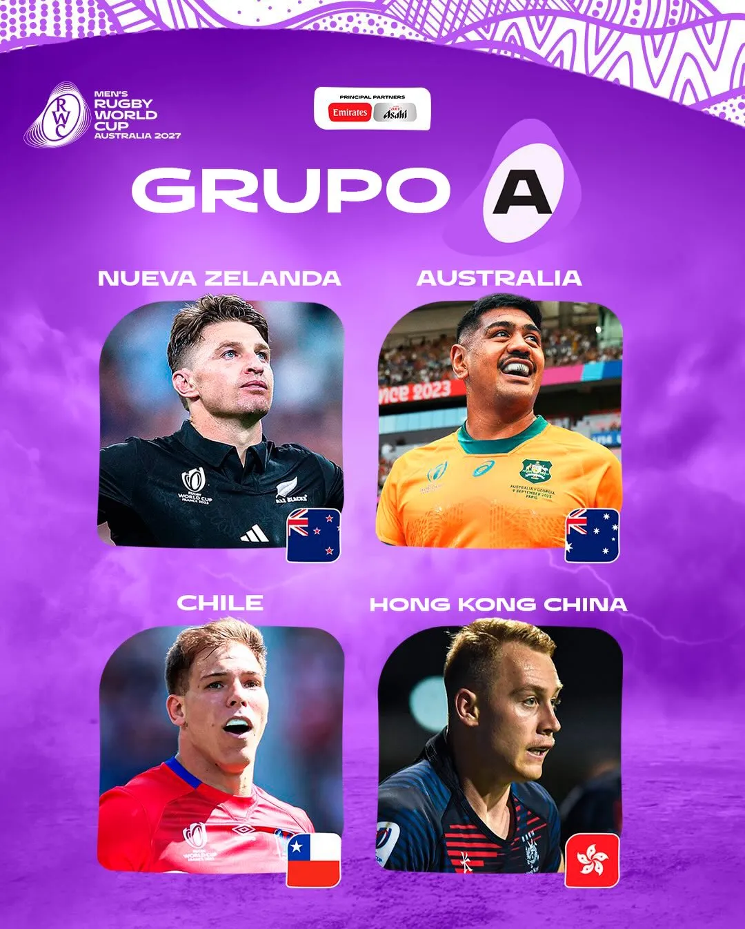 Grupo A Mundial de Rugby 2027