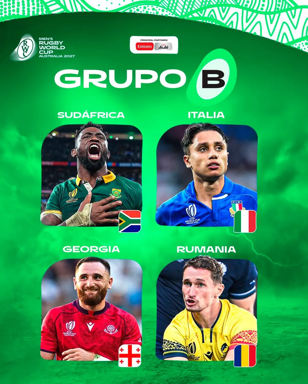 Grupo B Mundial de Rugby 2027