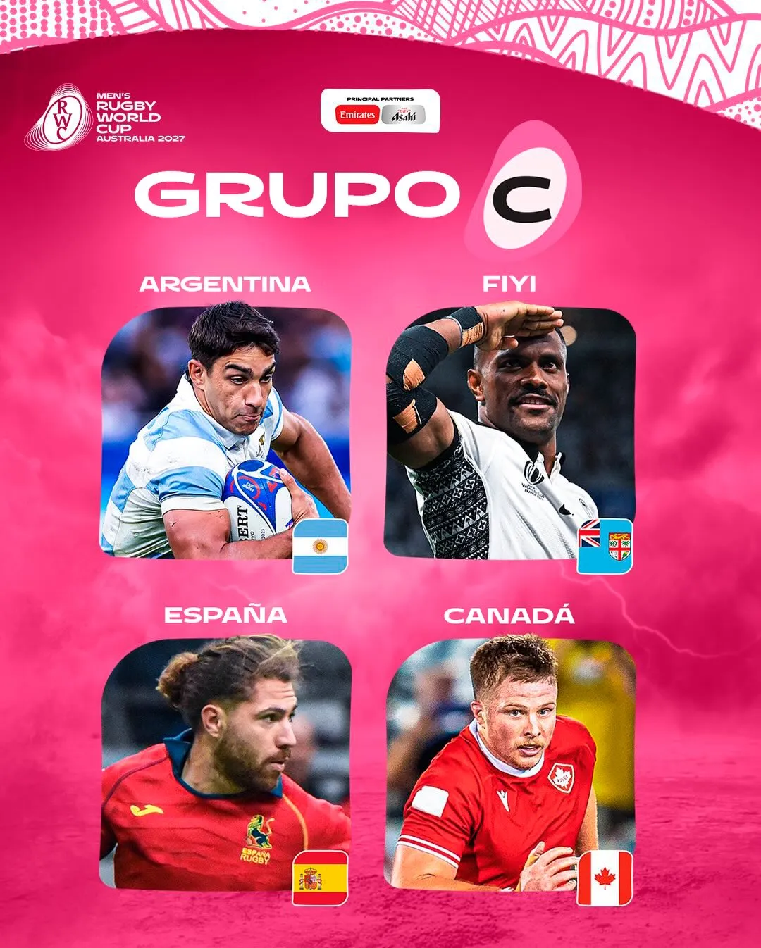 España vs Argentina rugby 2027