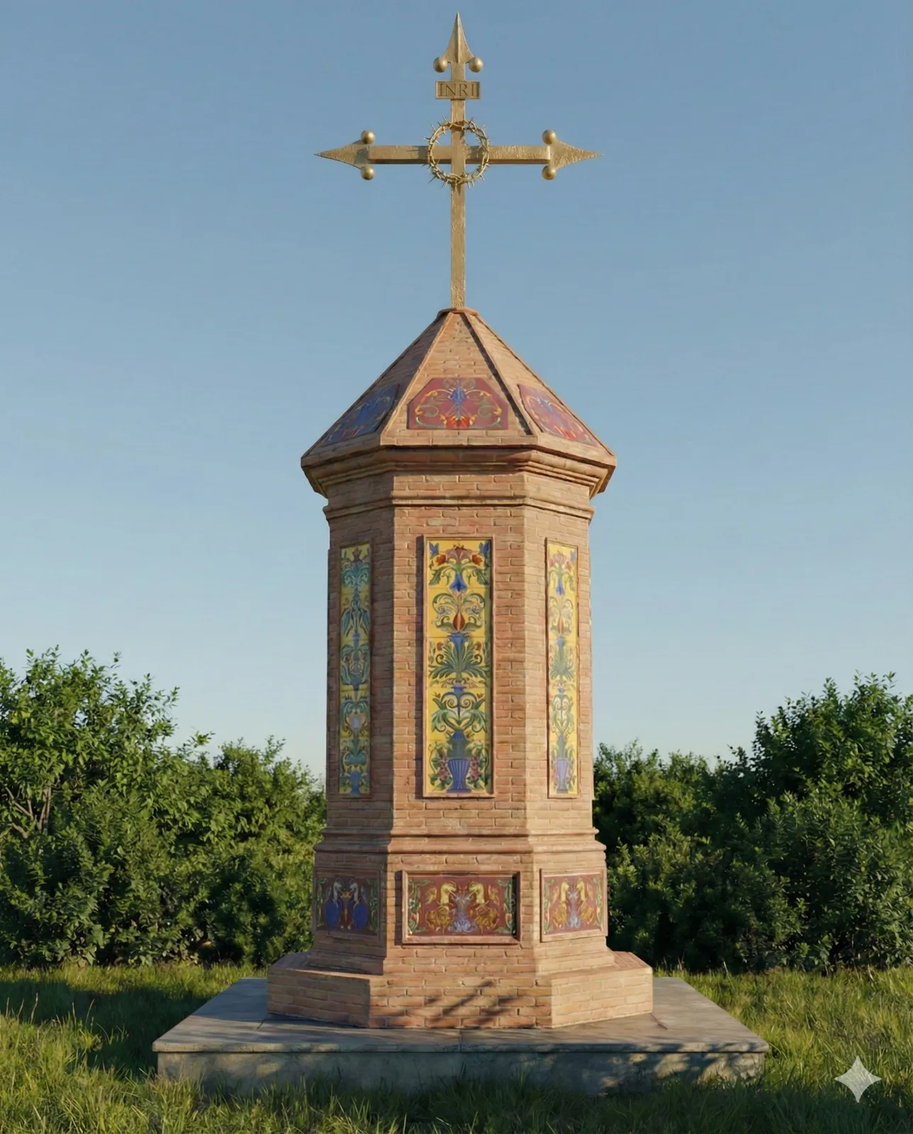 Representación por ia de la nueva Cruz de Mayo en el Barrio Reina Victoria