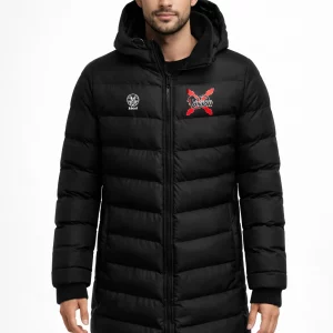 parka rugby union moguer adulto negra con capucha